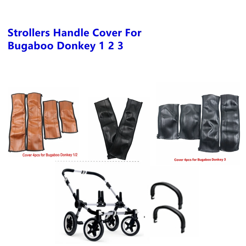 

Strollers Handles Cover For Bugaboo Donkey 1 2 3 Pram Pu Leather Protective Case Armrest Bumber Covers Strollers Accessories