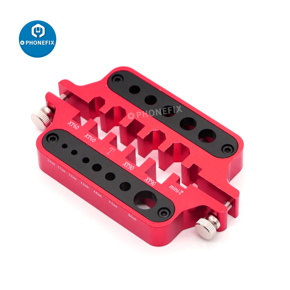 RC Tools Metal Red Aluminum Welding Soldering Insulate Station Jig Model Car Drone Solder Tool Holder Plug Connector XT60 XT90