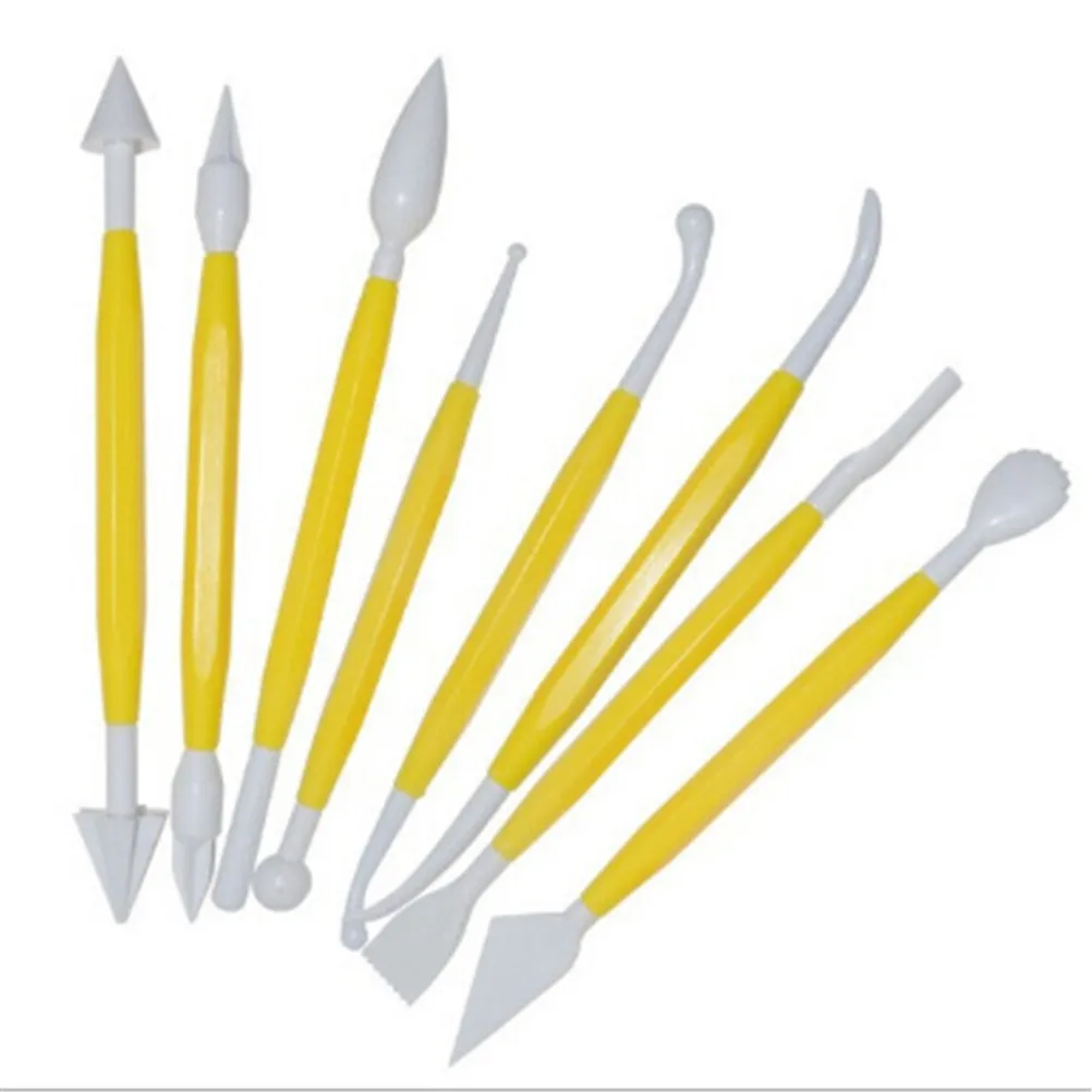 8pcs/Lot  Plastic Poly form Sculpey Tools Set For Shaping Clay Play dough Toys Clay Sculpting Set Polymer Modeling Clay Tools