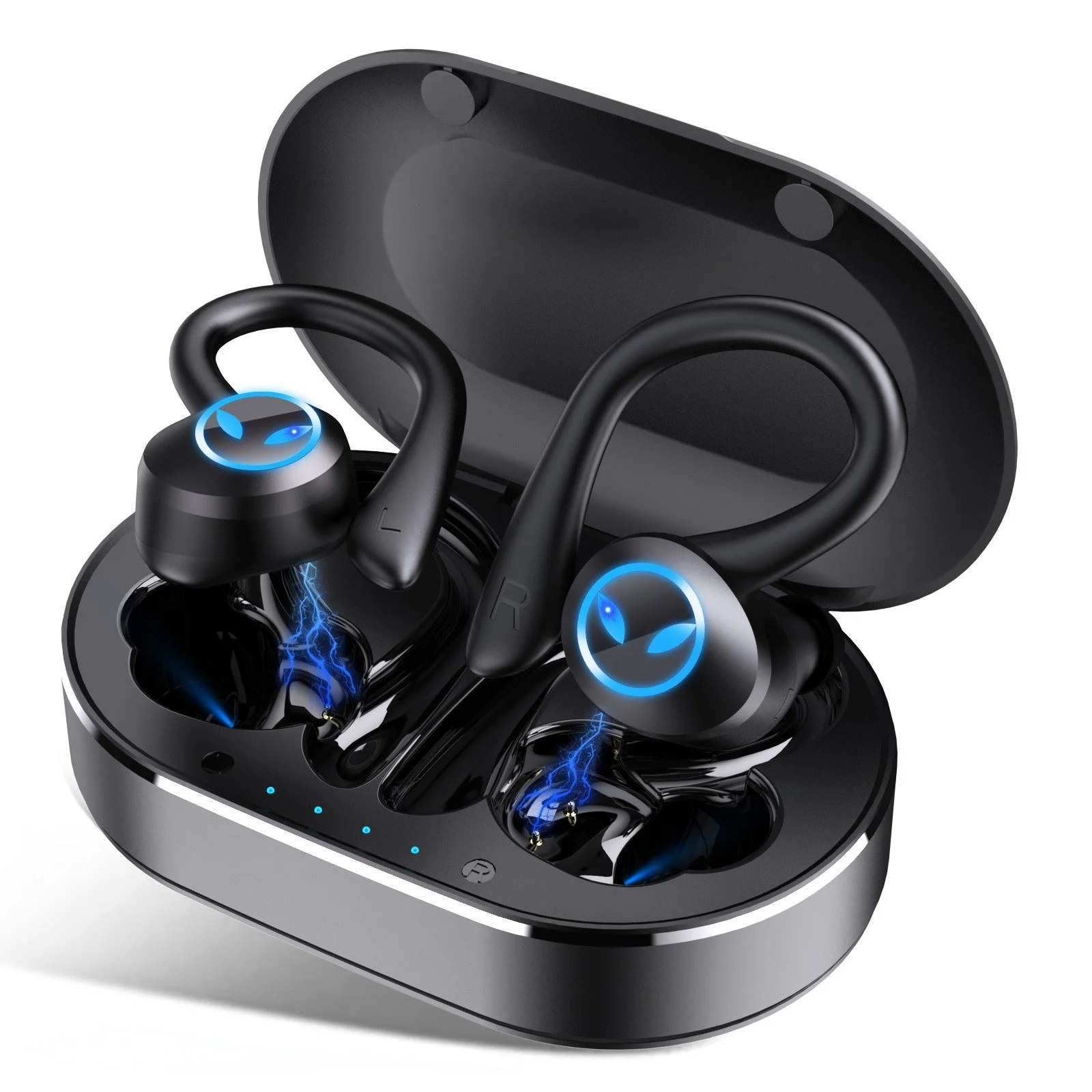 

TWS Wireless Earphones Bluetooth-compatible Headphone 9D Stereo Sports Waterproof Earbuds Headsets With Microphone Charging Box