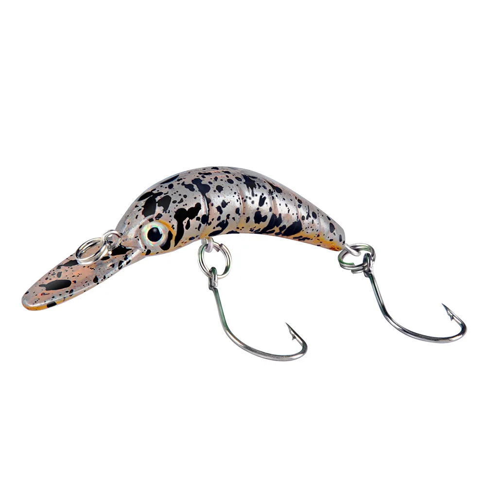 New 1pcs Mini Minnow Fishing Lures Wobblers 5cm 2.5g Floating Artificial Plastic Hard Bait Crankbait Jerkbait Pesca Bass Tackle