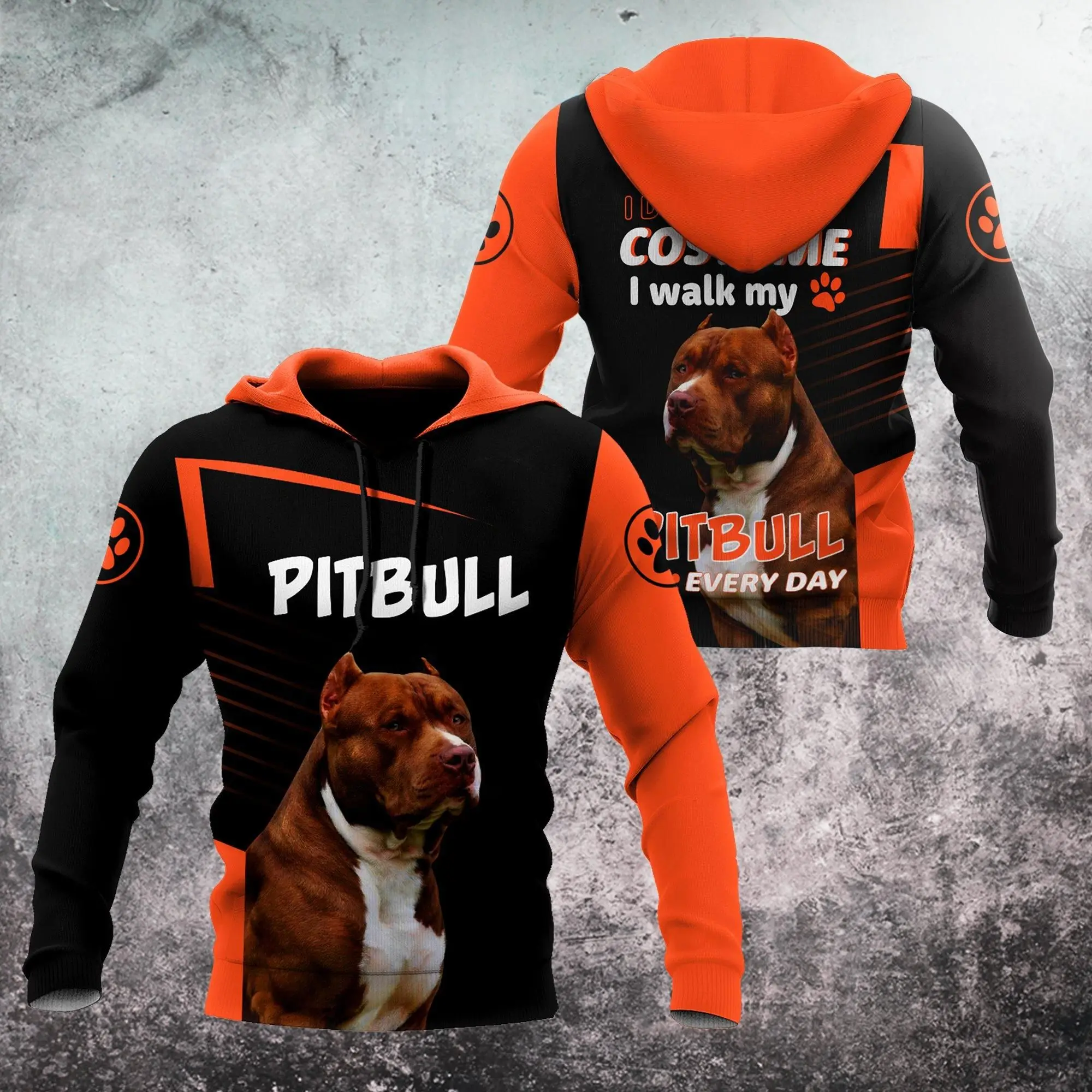Drop shipping Love Pitbull Dog 3D All Over Printed Męska jesienna bluza z kapturem Unisex Casual Pullover Streetwear Kurtka Dresy DK248