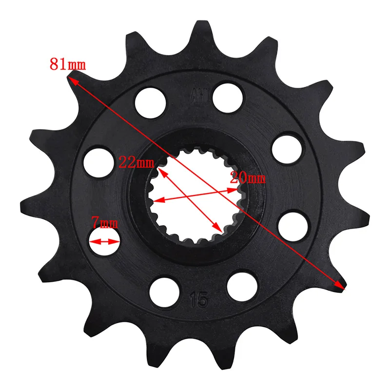 AHL Motorcycle Chain 520 Front Sprocket 15T 16T 17T For BMW G310GS ABS 2017-2020 G310GS 2016-2020 G310R 2017-2020