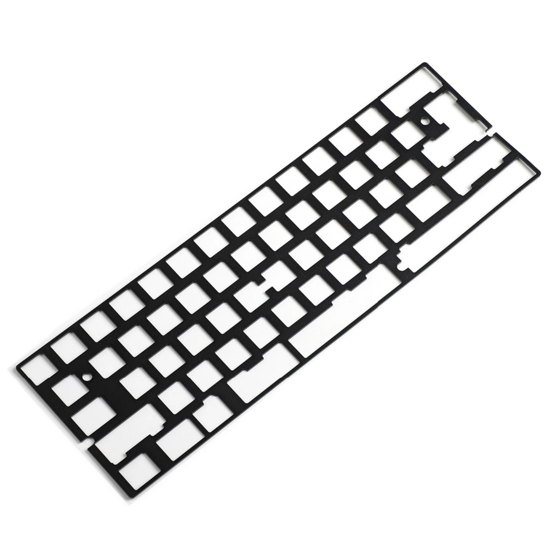 60% 61 64 diseño Alu Steel 2U 2.25U Placa de cambio para QMK GH60 DZ60 XD64 BM60 Bface Teclado mecánico YMD64 teclado para juegos