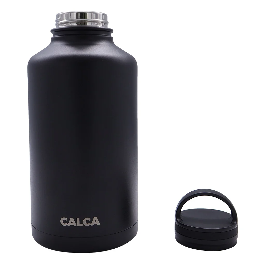 

CALCA 64oz Wide Mouth Lid Stainless Steel Water Bottle with Double Wall Vacuum Insulated-Travel Cup