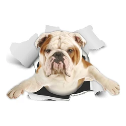 A0517# 13cm/17cm Removable Decal English Bulldog Car Sticker Waterproof Accessories on Bumper Rear Window Laptop