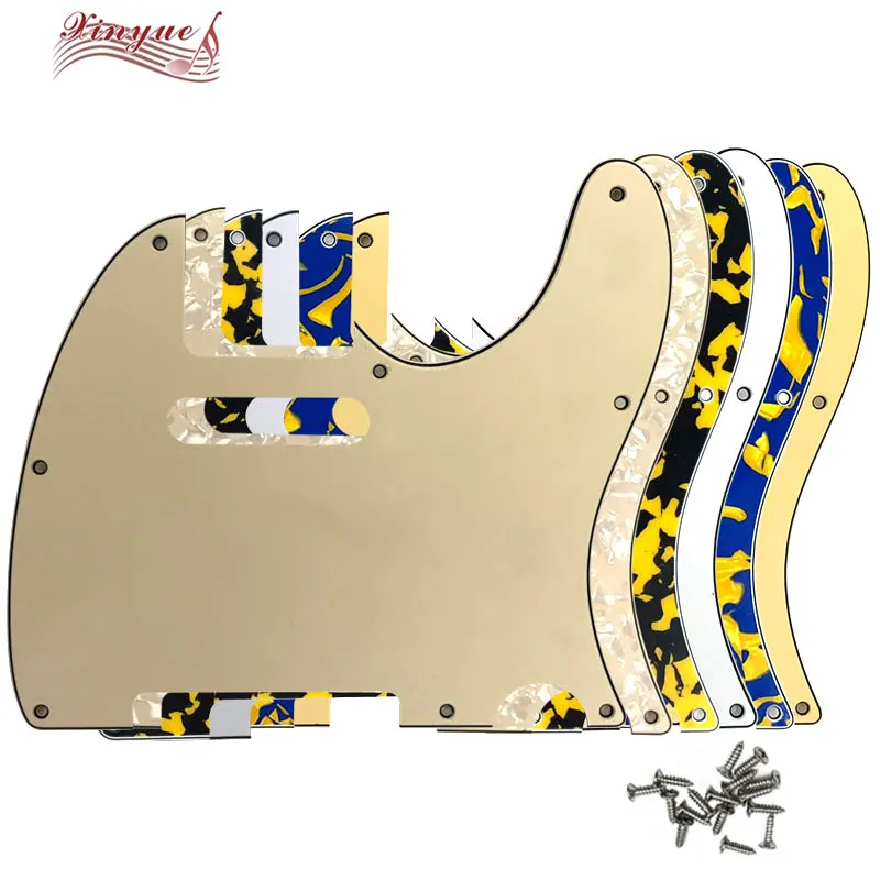 

Xinyue гитарные детали-для США 8 крепежных винтов отверстие Tele Standard Guitar Pickguard доступно несколько цветов