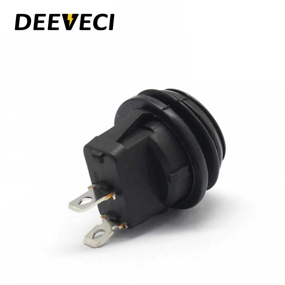 Kcd1 interruptor redondo pequeno, à prova d'água, ip67, 3 pinos, para pc, mini botão de energia
