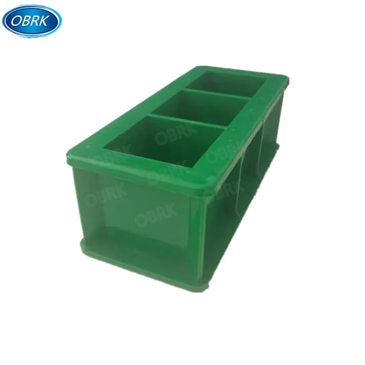 Factory Directly Supply Plastic Concrete 50mm Cube Three Gang Test Molds