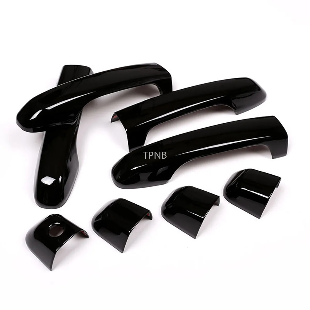

10set Piano Black Car Outside Knob Trim for Toyota Land Cruiser Prado 150 2010 2011 2012 2013 2014 2015 2016 2017 2018 2019 2020