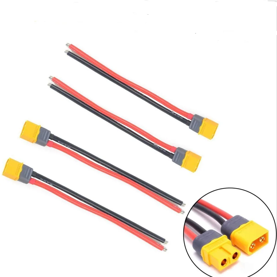 

Amass XT60 Connector Male & Female Plug with 10/15cm14 AWG Silicone Wire for RC Airplane Quadcopter Lipo Battery ESC FPV Drone