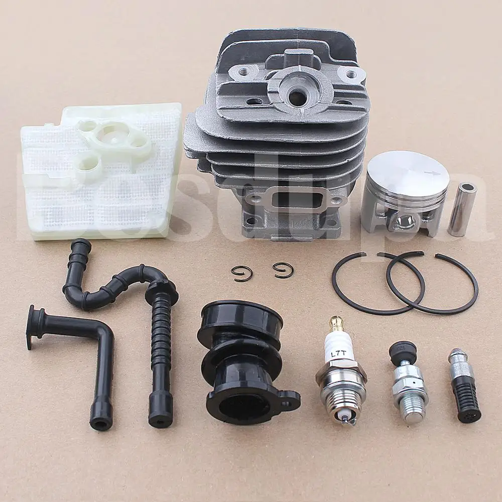 44mm Cyliner Piston Air Oil Filter Kit For Stihl 026 MS260 Chainsaw 11210201217 w Intake Manifold Spark Plug