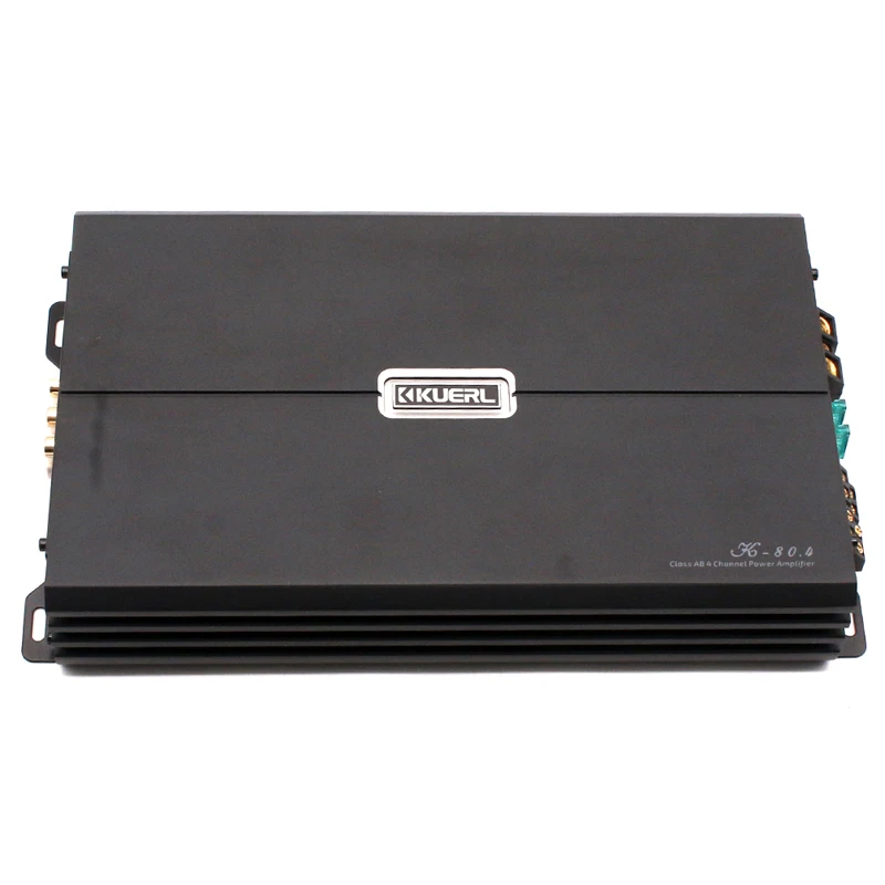 4-channel DC12v Car Audio Amplifier Aluminium Alloy High Quality Power 1200w Class AB Amplificador