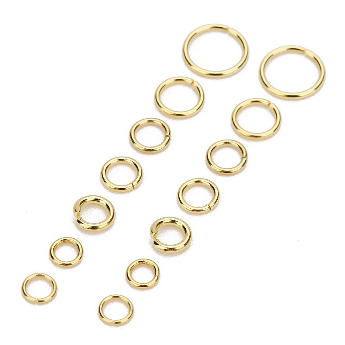 Louleur Hohe Qualität Edelstahl Offenen Jump Ring Runde Gold Farbe Split Ringe Für Diy Schmuck Machen Erkenntnisse Großhandel – Detail 3