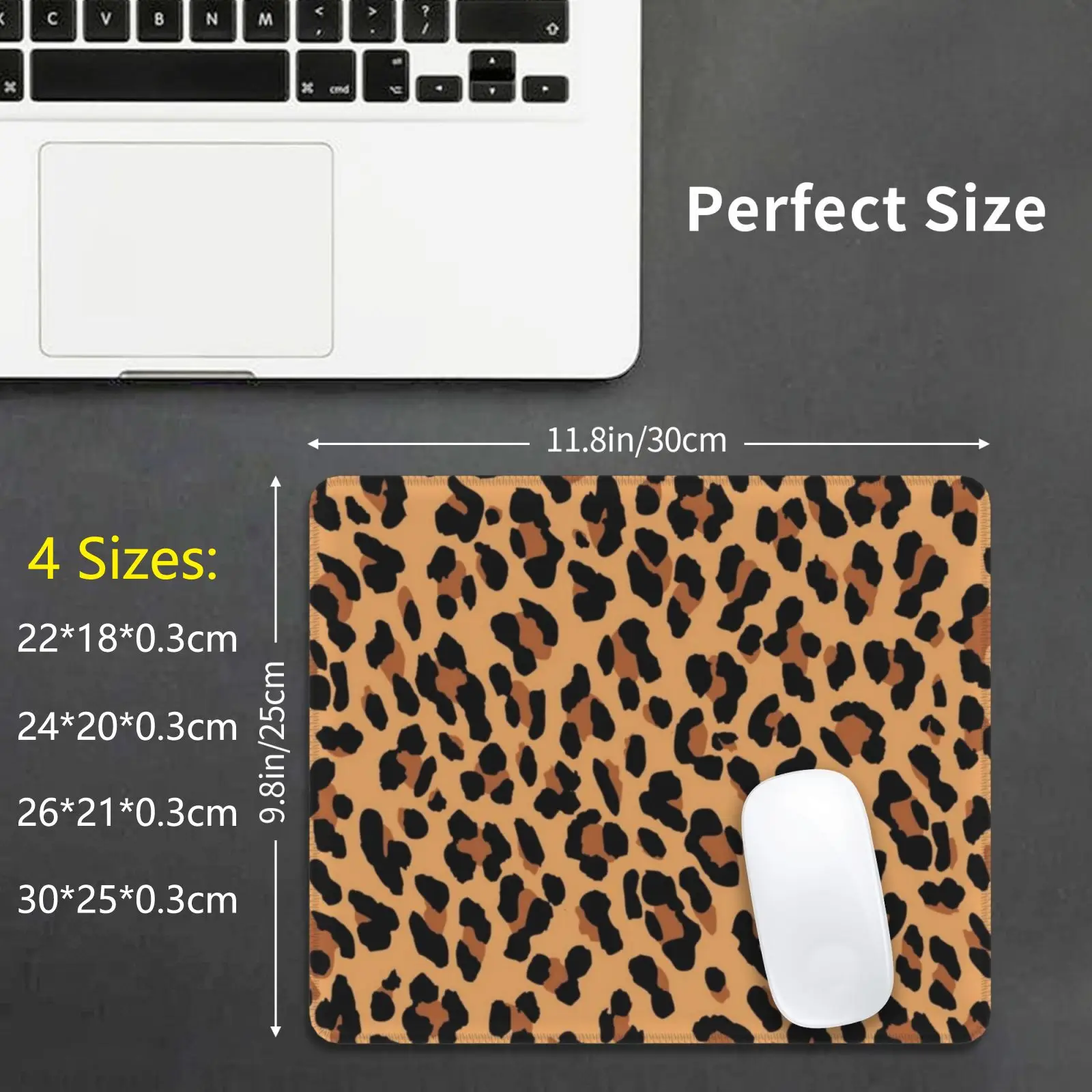 Tan Leopard Print Mouse Pad DIY Print Cheetah Cheetah Pattern Leopard Animals Cheetah Case Jungle