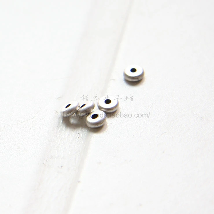 Element do rękodzieła - Mosiężna przekładka rondelka - 4x1,4mm (1735C) — zdjęcie 3
