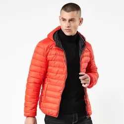 MRMT-Chaqueta de algodón con capucha para hombre, abrigo corto de Color sólido, ropa exterior, 2024