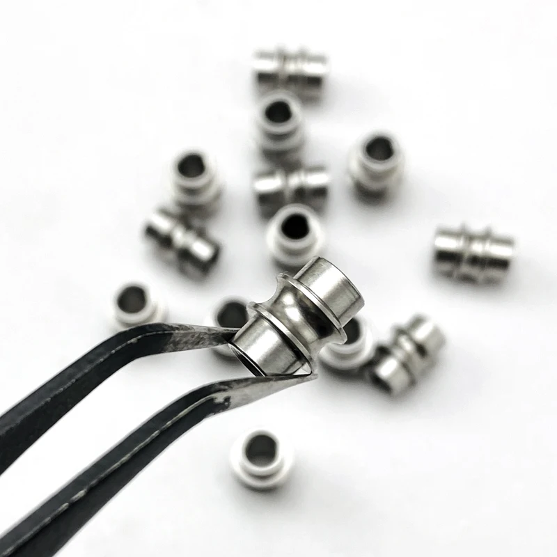 8 ชิ้น 303 สแตนเลสมีดพับเชือกหางหลอดสกรูสําหรับ DIY มีดพับสกรูอุปกรณ์เสริม