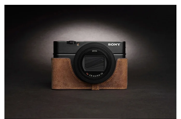 Genuine Leather Half Case for Sony RX100 M7 RX100 M6 RX100VII