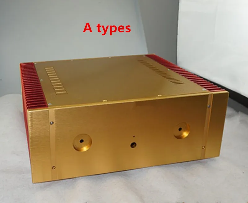 JH68 Hifi Alle Aluminium Audio Versterker Chassis Grote Klasse A Versterker Chassis/Amp Behuizing/Case/Diy Box (430*160*361Mm)
