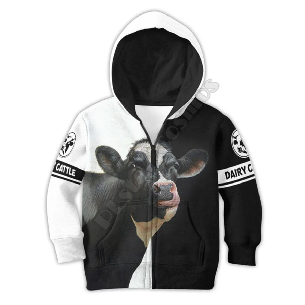 Farmer Dairy Cattle 3D Printed Hoodies Kids Pullover Sweatshirt Tracksuit Jacket T Shirts Boy Girl Funny Animal Clothes 16