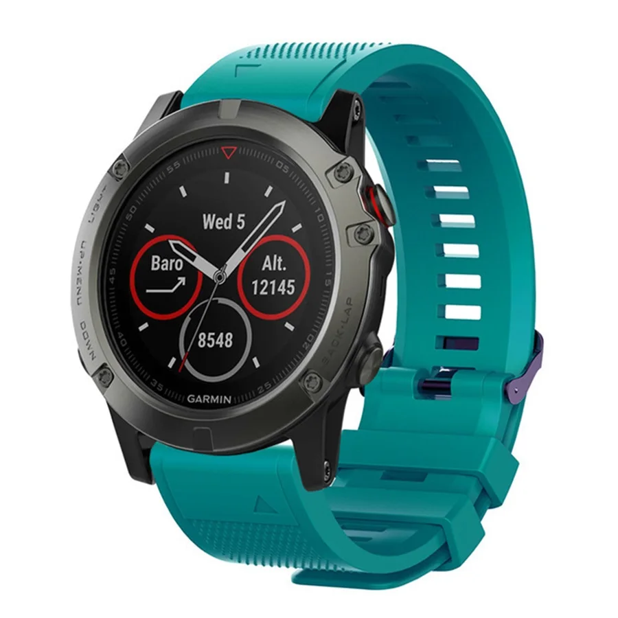 Liberação rápida cinta pulseira para garmin fenix 5 5S 5x plus 6 6s 6x pro silicone bandas pulseira de relógio para garmin forerunner 935 945