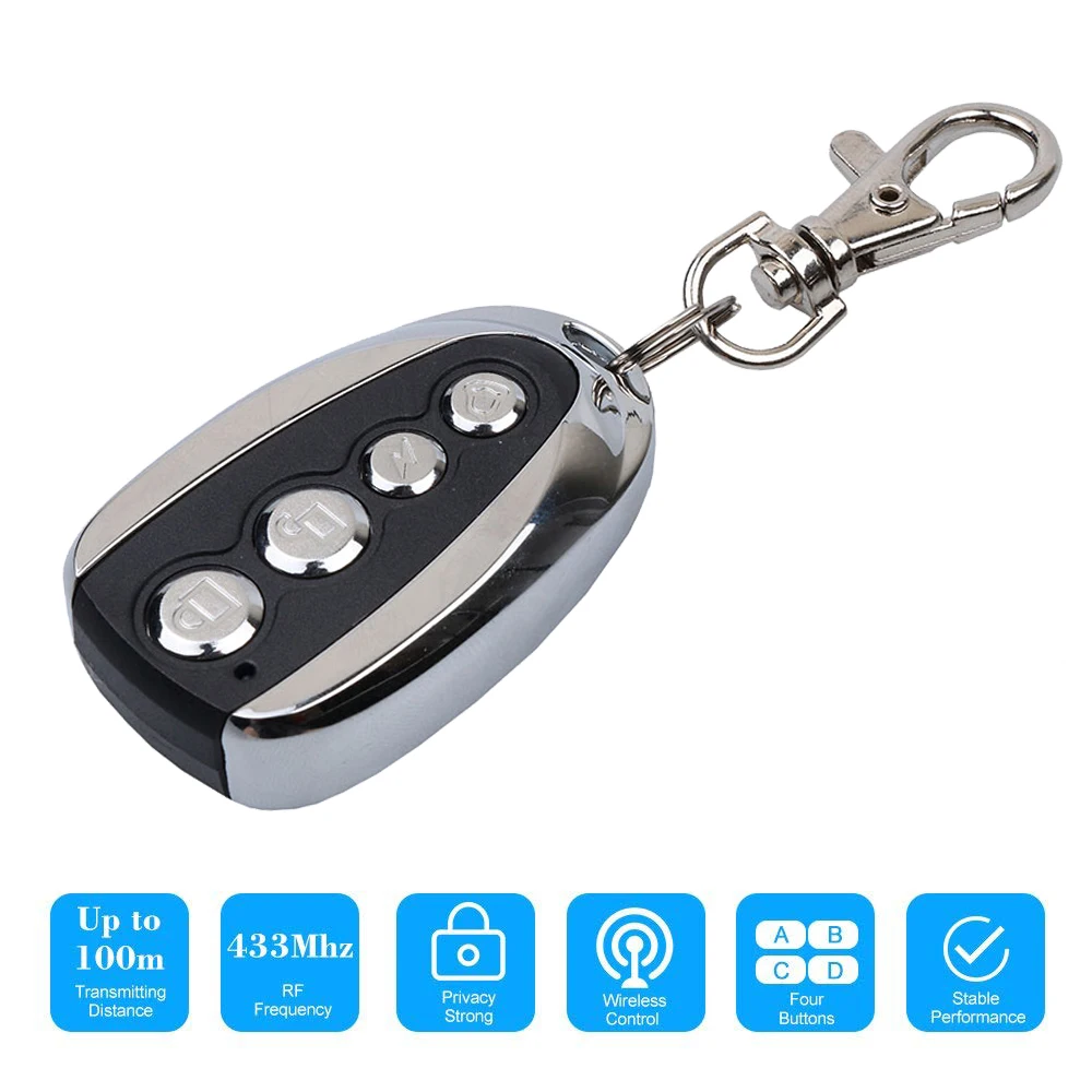 kebidu Mini Electric 4 Button 433.92 MHz Auto Copy Remote Control Duplicator Cloning Car Key Gate Keys Copy Controller