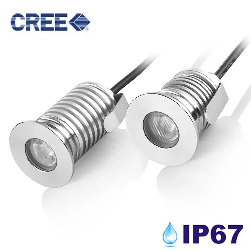 

36pcs/lot 3W 1W Mini Led Embeded Light,Mini Inground Light, 12-24VDC, 90-110lm/w Waterproof Ip67 With 3 Years Warranty