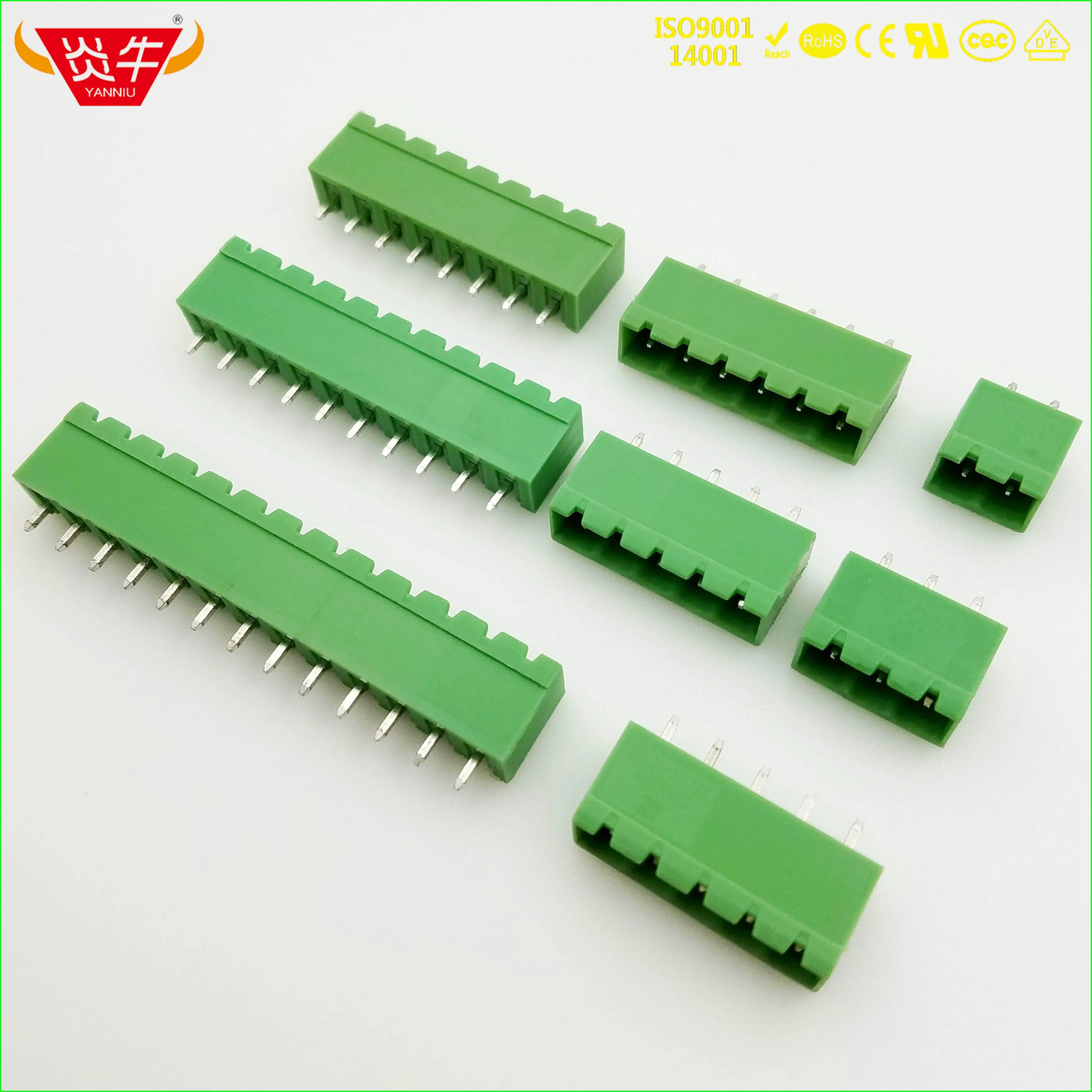 50pcs KF2EDGVC 5.0 2P ~ 12P PCB CONNECTOR PLUG-IN TEMINAL BLOCK 2EDGVC 5.0mm 2PIN ~ 12PIN MSTBVA 2,5 G 1755516 PHOENIX  DEGSON