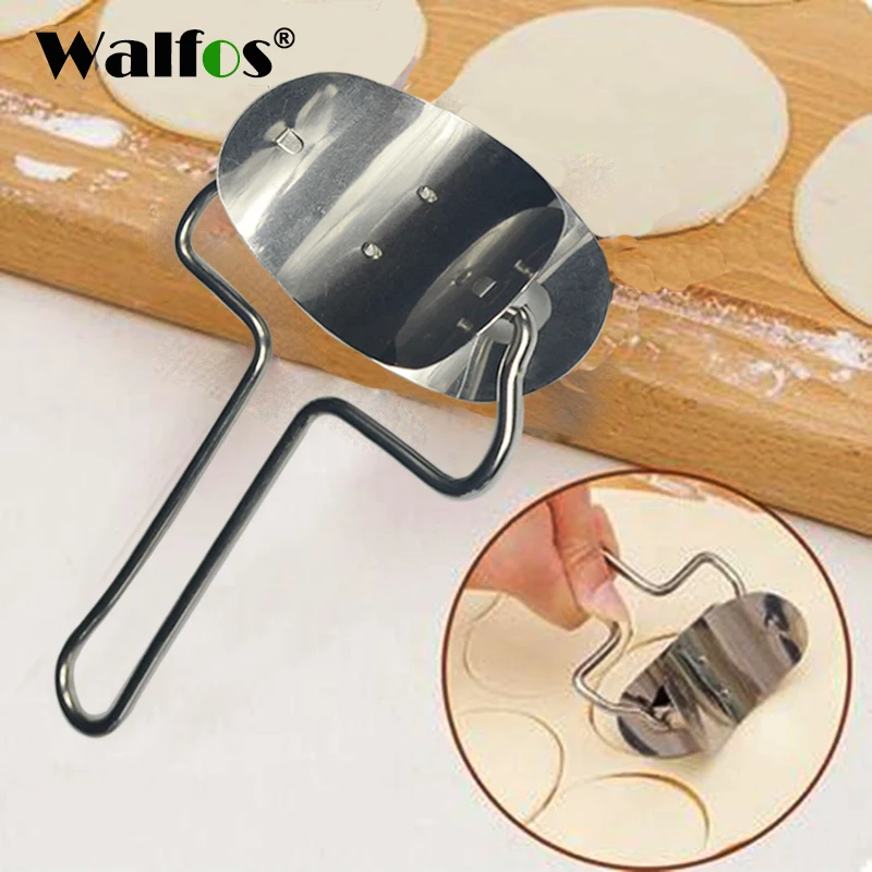 

WALFOS Stainless Steel Dumpling Mold Dumpling Skin Cutter Dough Circle Roller Dumpling Wrapper Pie Pizza Pastry Rolling Tools