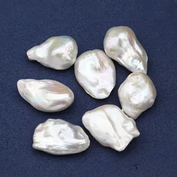 Baroque tail Pearl Irregular No Hole for Jewelry Making DIY Necklace Bracelets Rings White 25-35mm/15x20-18x30mm