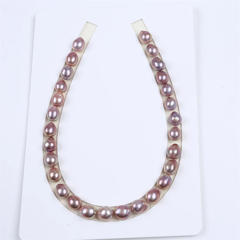 

11-13mm edison baroque simple natural design pearl necklace