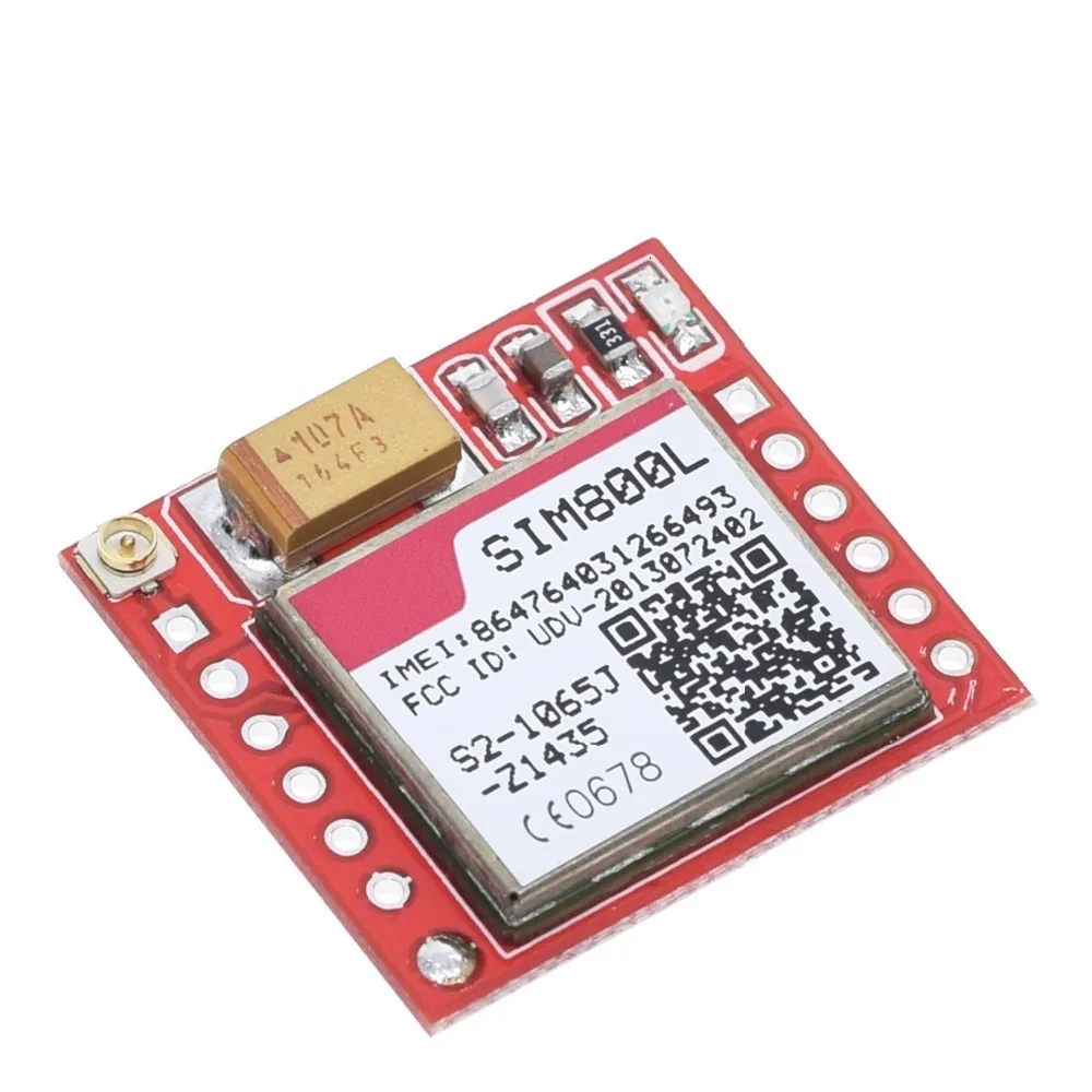 Kleinste SIM800L GPRS GSM Modul Kit MicroSIM Karte Core BOard Quad-band TTL Serielle Port Mit die Antenne DIY – Detail 1