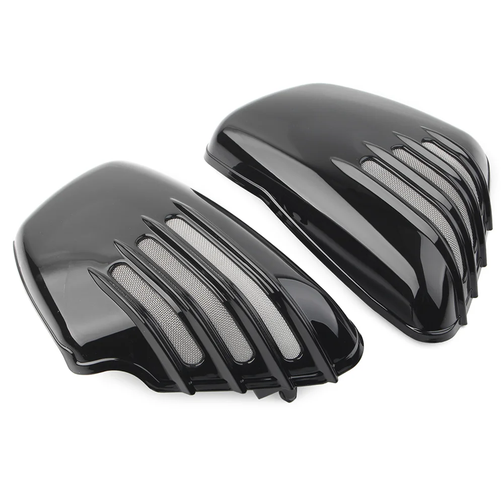 Gloss Black Motorcycle Battery Side Fairing Cover Guard ABS Protector For Yamaha XV700 750 1000 1100 Virago 1984-2020 2Pcs