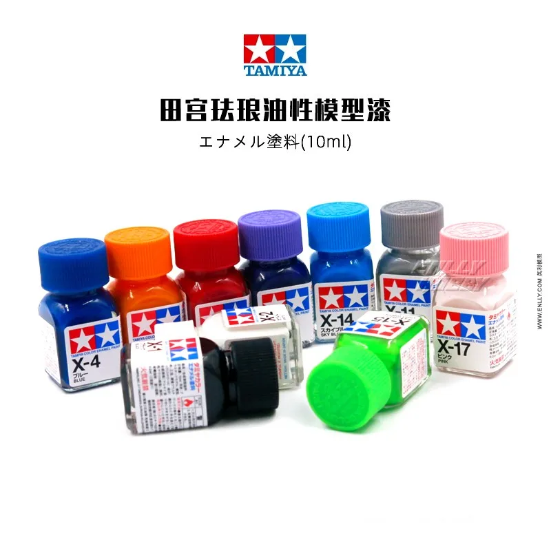 10ml Tamiya Color Enamel Paint  X1-X35 Colors Painting For Assembly Model