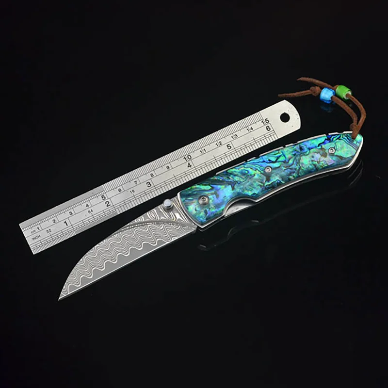 1 piece Acrylic New Zealand Natural Abalone Shell DIY Pocket Folding Knife Handle Scale Patches Making Material EDC Tools Grips