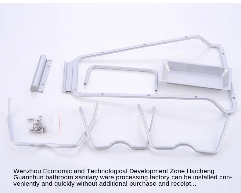 Punch-Gratis Alumimum Pot Cover Rack Keuken Opslag Rack Opknoping Pot Cover Snijplank Rack Keuken Opslag Hardware Hanger