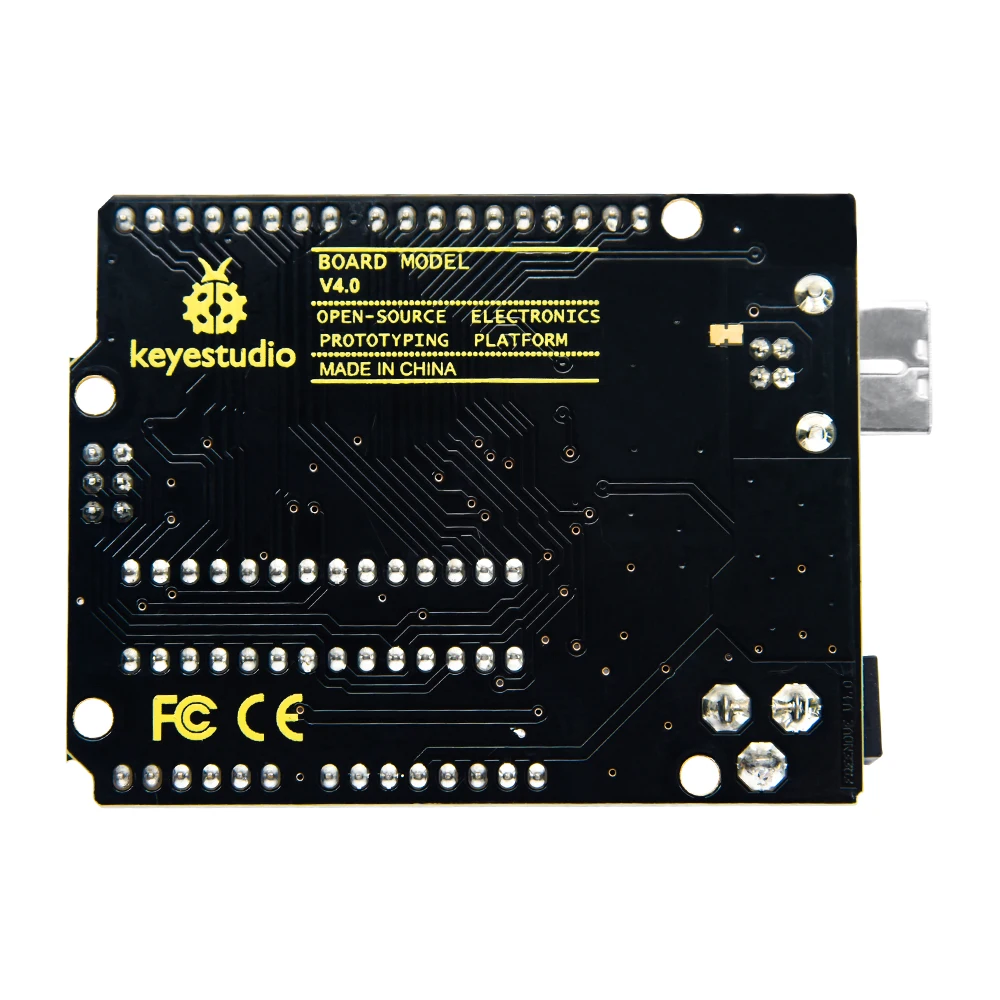 Keyestudio V4.0 Development Board W/USB Serial Chip CP2102 +USB Cable Compatible With Arduino Uno R3 Gift box