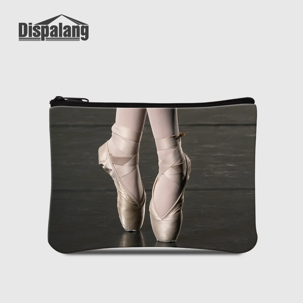 

Ballet Double Sides Sublimation Printing Coin Purse Women Custom Logo Short Wallet Ladies Outdoor Key Change Money Shopping Bag