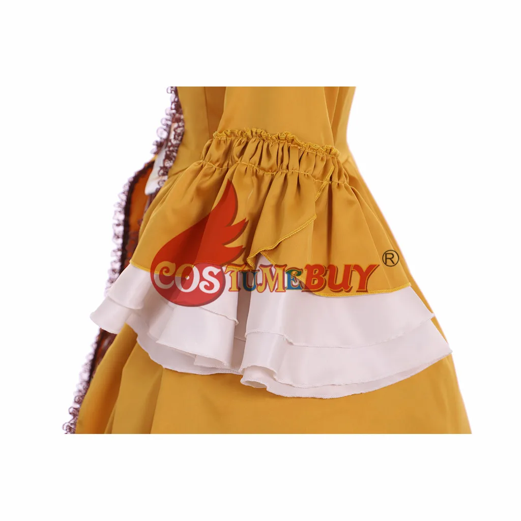 Costumebuy-Robe de Bal Baroque Victorienne pour Femme, Outlander Claire Randall Tudor Marie Antoinette Rocheadphones, Robe Jaune sur Mesure