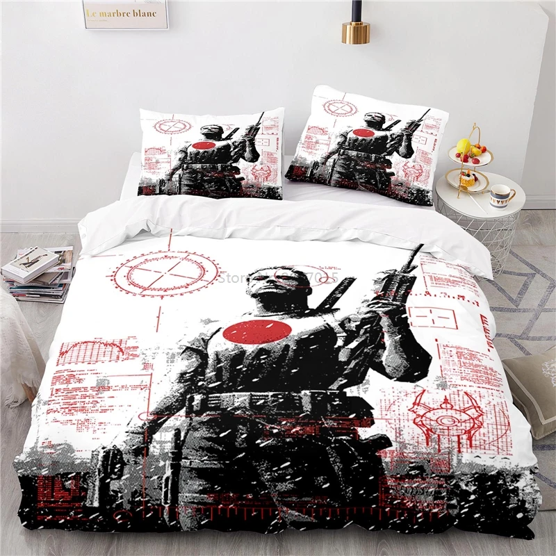 Hot Sale Cartoon BloodShot 3d Bedding Set Printed Bed Linen Bedclothes Twin Full Queen King Size Bedclothes Comforter Cover Sets