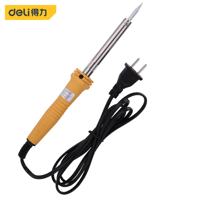 Deli DL8840 Electric Soldering Iron Welding Tools Electrician Tools Stainless Steel Heating Tube TBP Plastic