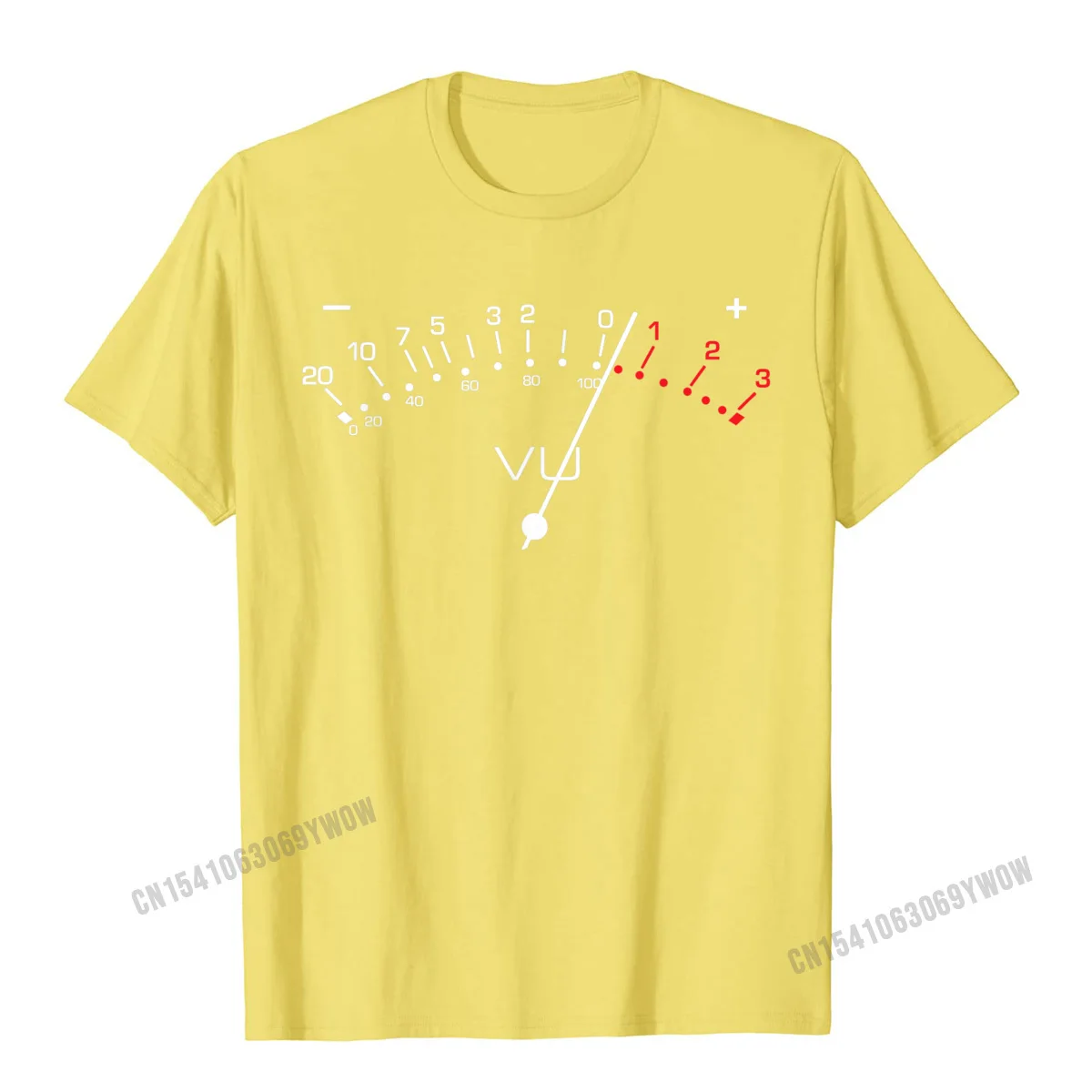 VU Meter Sound Engineer DJ Hi Fi Analog Audio Lover Design T-Shirt Camisas Men Tshirts For Men Geek T Shirt Summer Cotton