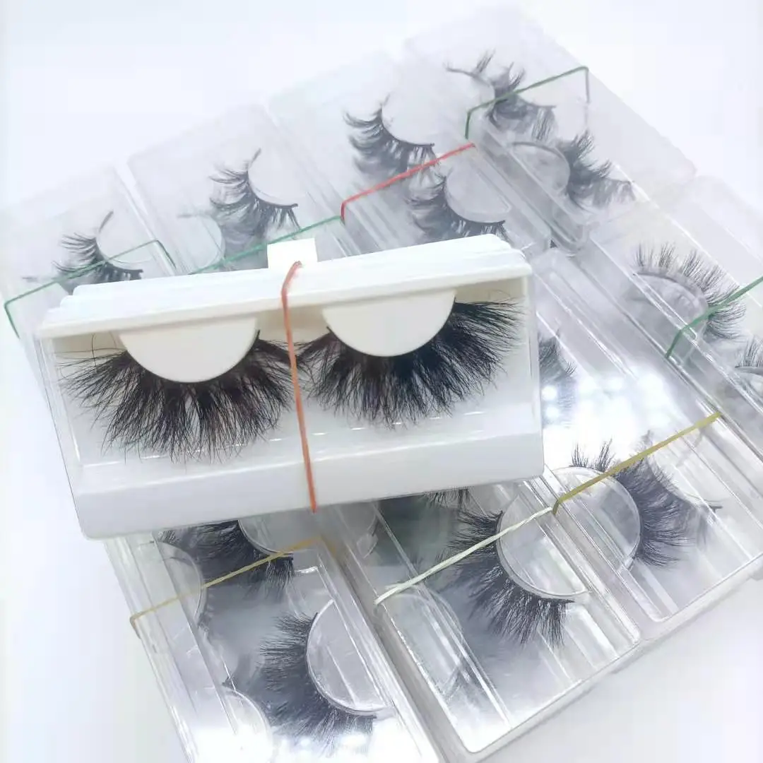 Wholesale Mink Eyelashes 5/10/20/30/40/50/100 Pairs 3D Mink Lashes Bulk Dramatic 25mm False Eyelashes Vendor Makeup 5D Lash