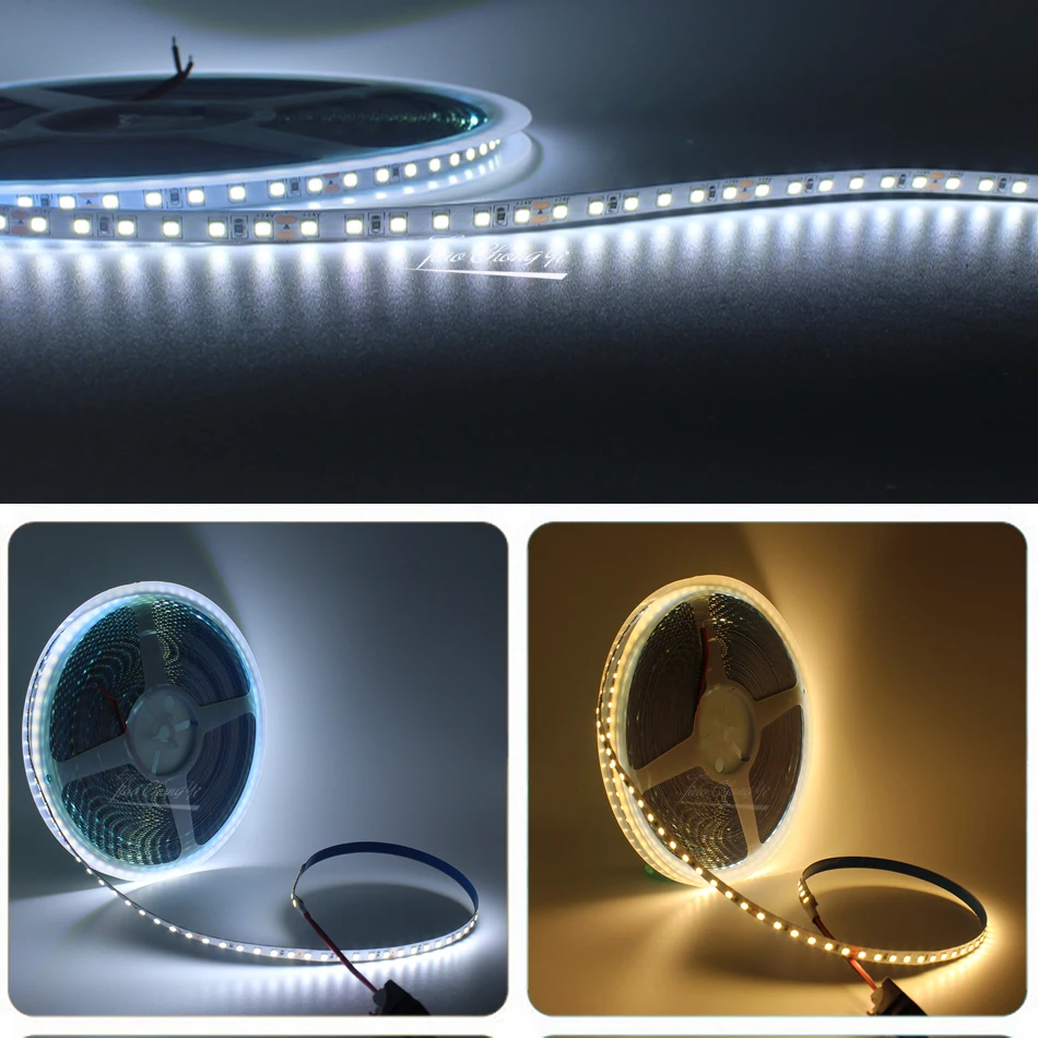 20m/roll 2835 LED Strip light DC24V 120LEDs/m 8mm Width warm white / white light Flexible Ribbon String lamp