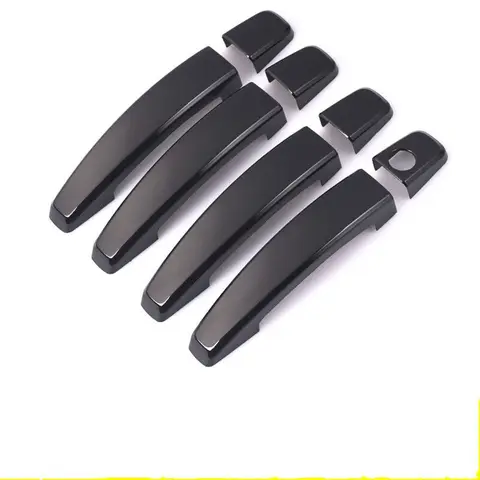 Для Opel Astra H 2004-2009 OPEL Astra J 2010-2015 Vauxhall хромированная черная дверная ручка автомобиля, накладка, наклейки, аксессуары для стайлинга