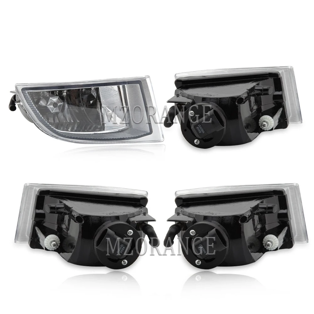 FogLights assembly For Toyota Land Cruiser Prado 120 2002-2009 Led Front Bumper FogLamps Headlight LED DRL Foglights Halogen Kit