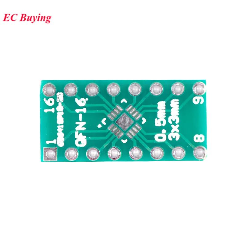 20/10 個 LGA16 QFN16 転送ボードアダプタ PCB ピンボード SMD から DIP16 DIP ピン IC テストプレート 0.5 ミリメートル 2.54 ミリメートルピッチコンバータソケット