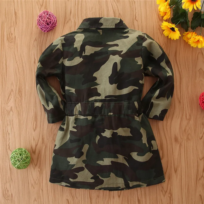 2020 Fashion Infant Baby Girls Kids Jacket Camouflage Coat Children Jacket Casual Girls Long-sleeve Windbreaker Kids Clothes 2-7