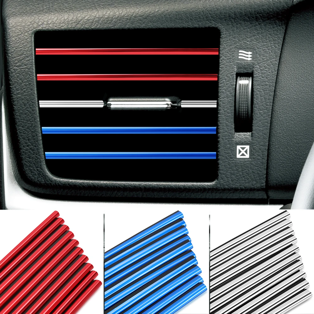 New car styling car air vent grille decoration strip for Volvo S40 S60 S80 XC60 XC90 V40 V60 C30 XC70 V70